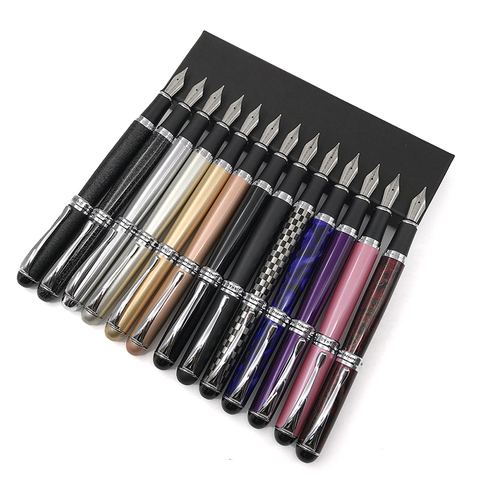 Jinhao X750 Fountain Pens 0.7mm Fine Nib Metal Silver Clip Inking Pens for Writing Back To School Office Supplies Stationery ► Photo 1/6