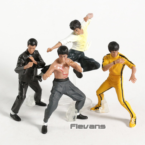 10cm King of Kung Fu Bruce Lee PVC Figures Collection Toys 4pcs/set ► Photo 1/6