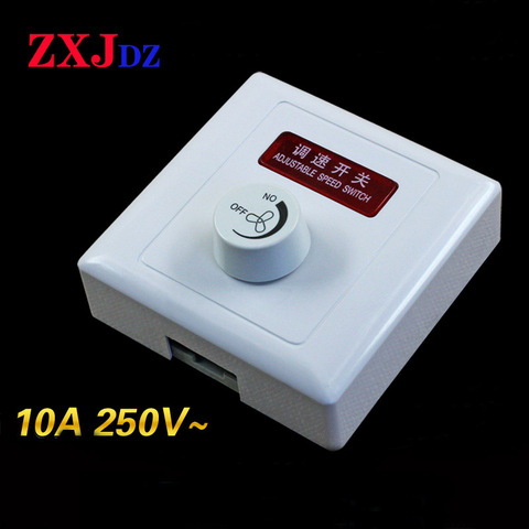 Ceiling fan governor infinitely variable speed electric fan speed control switch 220v fan speed controller surface mounted 86 ► Photo 1/2