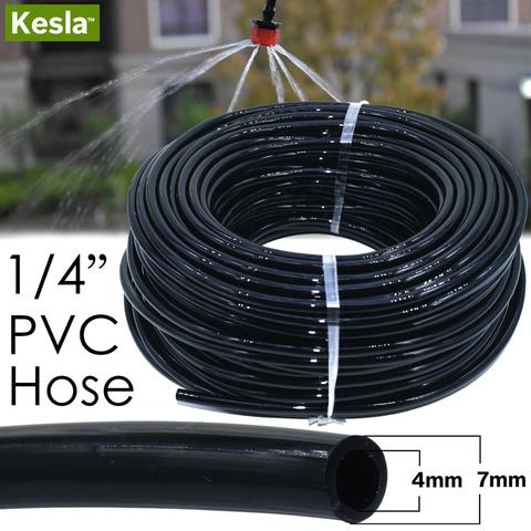 KESLA 10m/15/20m/25m/30m Watering Hose 4/7 mm Garden Drip Pipe PVC Hose Watering Irrigation System for Greenhouses Balcony Yard ► Photo 1/6
