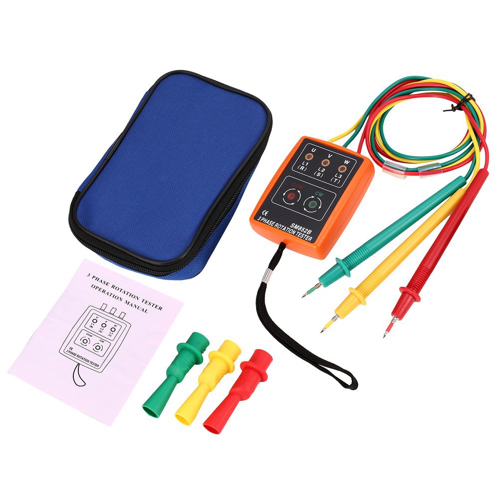 AC 200V-480V 3 Phase Sequence Meter Presence Rotation Tester Indicator SP8030 