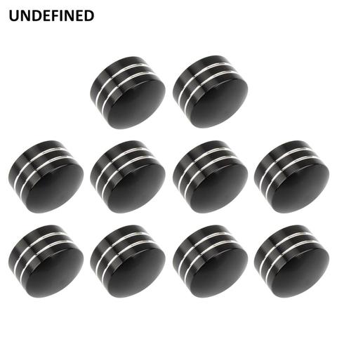 10pcs Motorcycle Twin Cam Bolt Head Cap Schrauben Topper Cover CNC Aluminum For Harley  Sportster Dyna Softail Touring Road King ► Photo 1/6