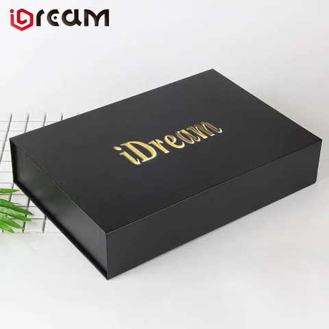 OEM Custom Logo Collapsible Hat Rigid Shoe Gift Folding Box With Magnetic Closure ► Photo 1/6