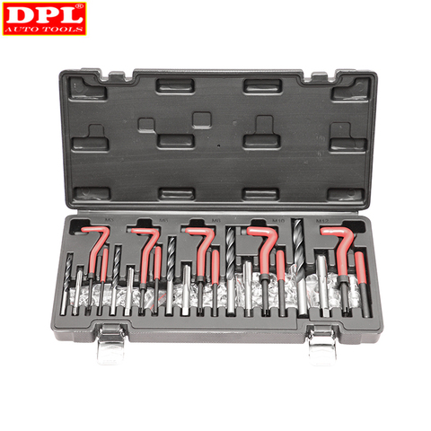 131 Pcs Engine Block Restoring Damaged Thread Repair Tool Kit M5 M6 M8 M10 M12 Professional ► Photo 1/6