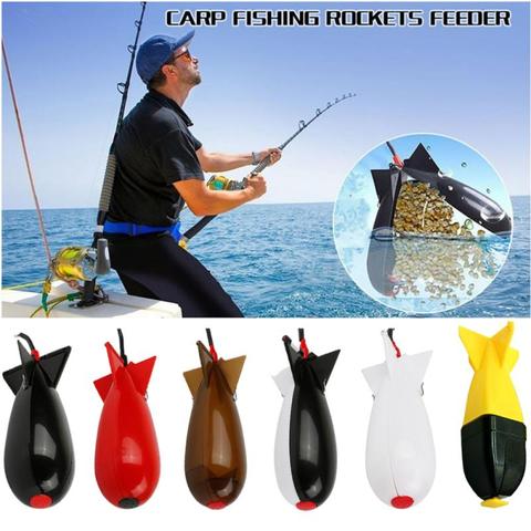 Long Shot Fishing Bait Rocket Feeder Float Bait Holder Maker Tackle Fishing Spomb Bomb Bait Fishing Carp Pellet Fishing Pesca ► Photo 1/6