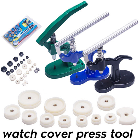 Watch Case Press Tool Watch Fitting Dies Back Cover Remover Closer Pressing Machine Watch Cover Capper Presser Repair Kit Tools ► Photo 1/6