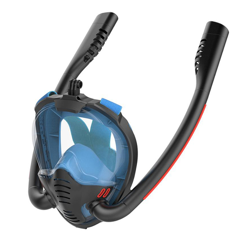 Adult Diving Mask Scuba Double Snorkel Full Face Anti-Fog K3 Snorkeling Mask Kid Swimming Underwater Respirator Diving Equipment ► Photo 1/6