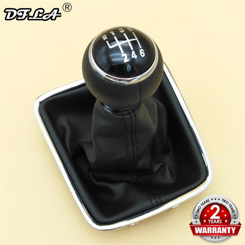 For VW Tiguan 2007 2008 2009 2010 2011 Car-Styling New 6 Speed Car Gear Stick Shift Knob With Leather Boot ► Photo 1/6