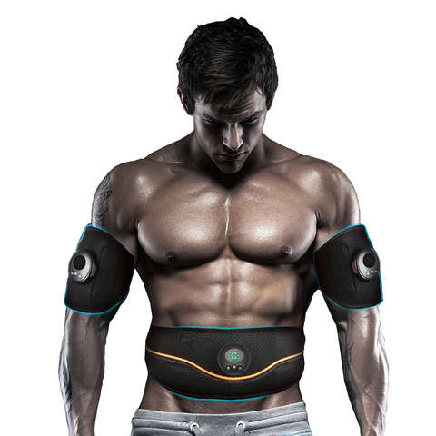 Muscle Vibration Abdominal Fitness Trainer Massager Waist Support EMS Fat Burning Stimulator For Body Slimming Belt Weight Loss ► Photo 1/6