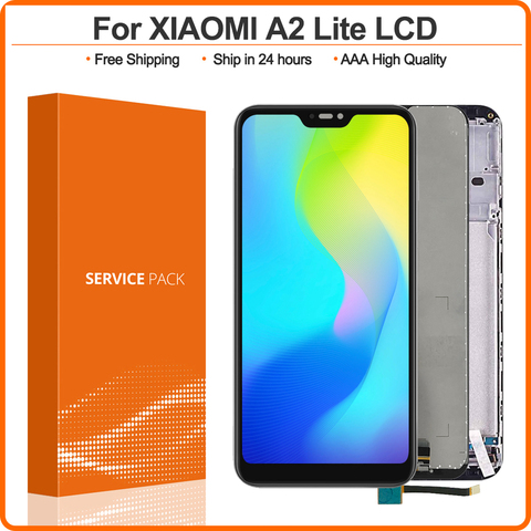 5.84 inch Display For Xiaomi Mi A2 Lite Display Touch Screen Digitizer Replacement For Xiaomi Redmi 6 Pro LCD Mi A2 Lite LCD ► Photo 1/6