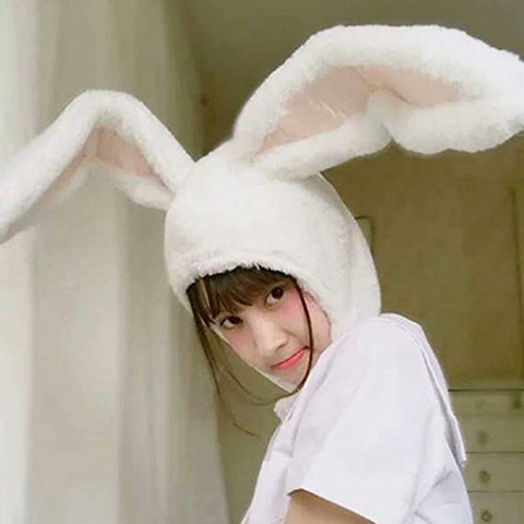 Funny Cute Bunny Rabbit Ear Hat Party Costume Accessory Women Girls Warm Caps Fancy Dress Headwear Photograph Prop Dropship ► Photo 1/6