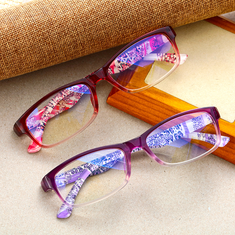 1Pc 2022 Women Resin Reading Glasses Anti-blue Light Presbyopic Radiation Protection Portable Ultralight Eyewear Vision Care Hot ► Photo 1/6