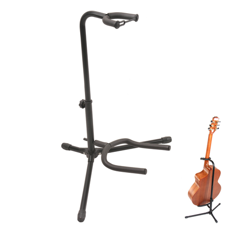 High Quality Portable Aluminum Alloy Floor Guitar Stand with Stable Tripod Holder for Acoustic Electric Guitars Bass ► Photo 1/6