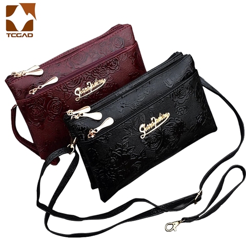women's wallet Four zipper long clutch bag 3D knurling Retro leather Purse sac femme portfel damski wristlet kadın phone wallet ► Photo 1/6