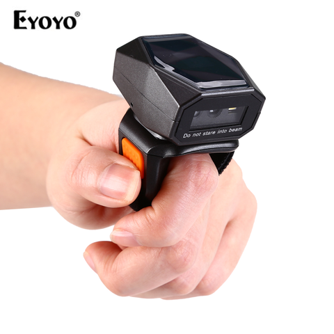 Eyoyo 2D Wearable Ring Barcode Scanner Mini Portable 3-in-1 USB Wired 2.4G Wireless Bluetooth finger scanner iPad iPhone Android ► Photo 1/6