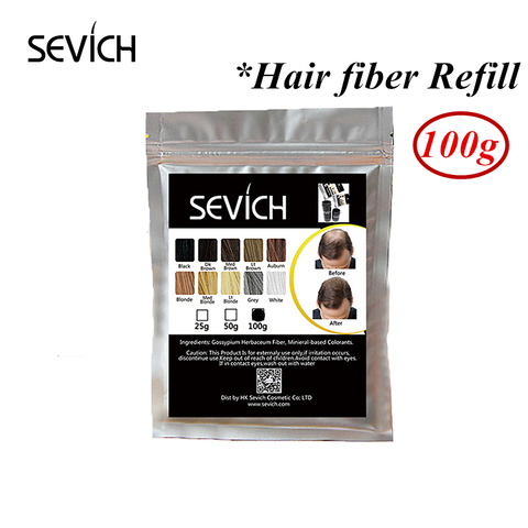 Sevich Hair Building Fiber Powder Refill Bags 100g Anti Hair Loss Products Concealer Refill Fiber Instantly Hair Extension ► Photo 1/6