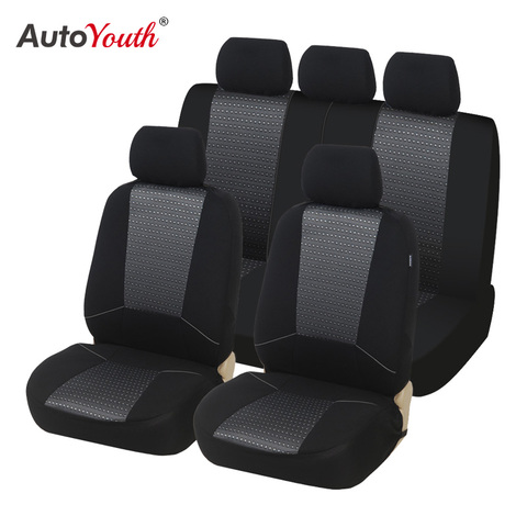 AUTOYOUTH Car Seat Covers Universal Fit Jacquard +Polyester Fabric Automobiles Seat Cover Interior Accessories Seat Protector ► Photo 1/6