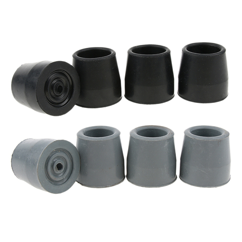 4 Pcs  Ferrule Rubber Crutch Tip Securely on Broken Ground Rock Mud Anti-skid ► Photo 1/6