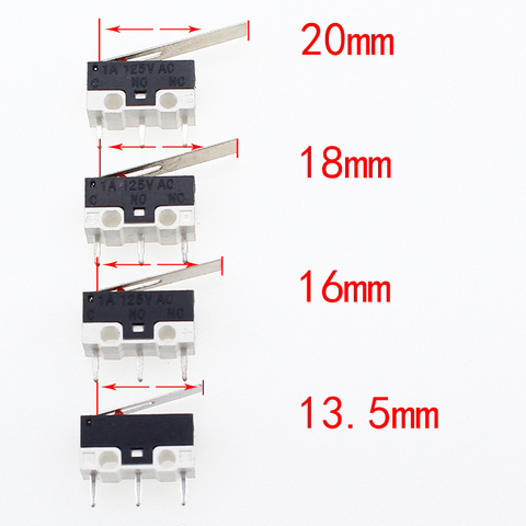 20PCS/Lot Micro Switch Push Button Switch 3 Pin 1A 125V AC Mini Light Touch Switch for Mouse ► Photo 1/5