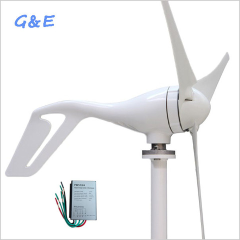 3 5 Blades 400W Wind Power Generator With Wind Turbine Charge Controller For Street Light and Boat Use ► Photo 1/6