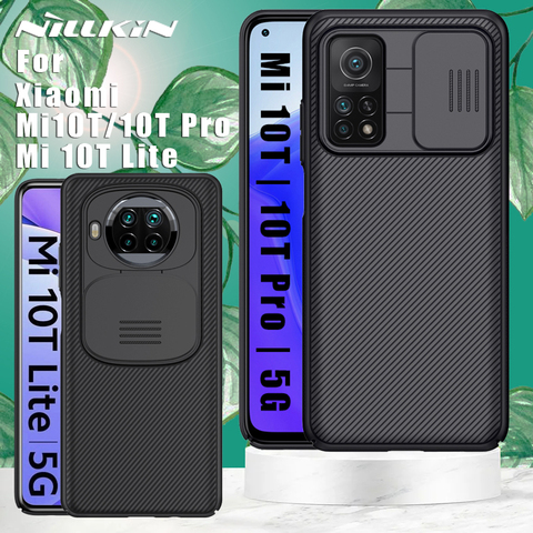 NILLKIN Camera Protection Case for Xiaomi Mi 10T Pro 10 Mi10T Lite 10 Youth 5G NFC case Slide Protect CamShield Back cover cases ► Photo 1/6