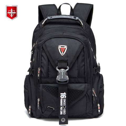 Waterproof Oxford Swiss Backpack Men 17 Inch Laptop backpacks Travel Rucksack Female Vintage School Bags Casual bagpack mochila ► Photo 1/6