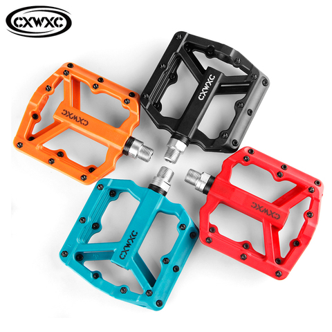 CXWXC Road mtb Pedals Ultralight Flat Pedals Nylon Cycling Pedals Mountain Bike Platform Pedals 3 Sealed Bearings Accessories ► Photo 1/6