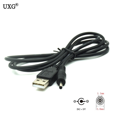 USB Male to DC 3.0mm 3.0x1.1mm plug connector 5v 2A charger power cable for huawei mediapad 7 Ideos S7 S7-Slim 301U S7-301 ► Photo 1/5