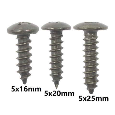 15pcs M5 Cross Self Tapping Screws Auto Car Body Fastener 5mm Metal Rivet Screws ► Photo 1/6