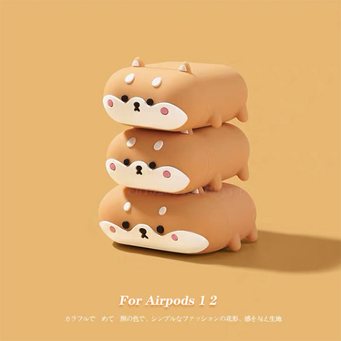 Cartoon Case Corgi Dog For Airpods 1 2 Case Silicone Earphone Bluetooth Wireless Protective Cove For AirPods Pro 3 Shell Comfort ► Photo 1/6