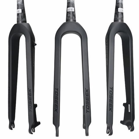 TOSEEK Carbon Fiber Mountain Bike Fork Tapered Rigid Front Forks Bicycle MTB Parts 26/27,5/29 er Inch Accessories ► Photo 1/6