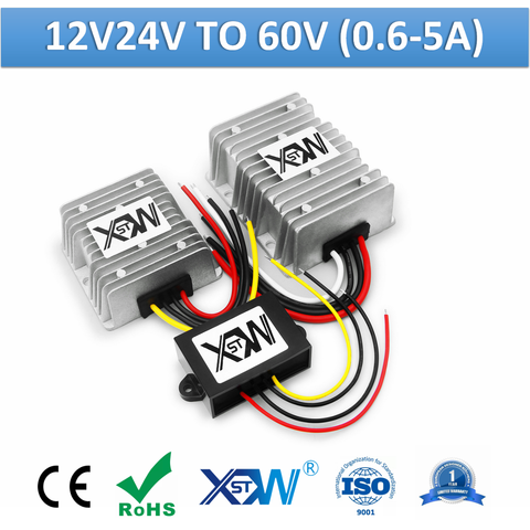 XWST DC to DC Step Up Converter 12v 24v to 60v Voltage Regulator 0.6A 1A 2A 3A 5A Switching Power Supply Module ► Photo 1/6