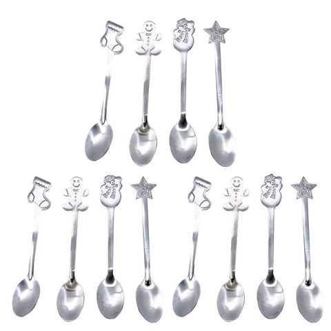 12 Pack Creative Christmas Coffee Spoon Christmas Stirring Spoon Tea Spoon E7CB ► Photo 1/6