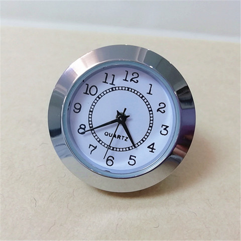 1 Piece Metal Silver Trim 39MM Built - in Clock Insert QUARTZ CLOCK FIT-UP/Insert DIY ► Photo 1/6