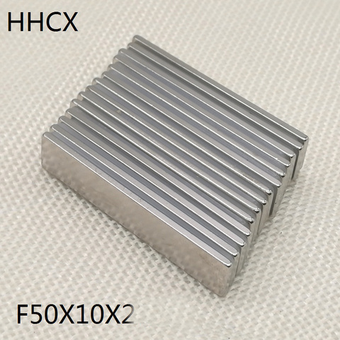 5 10 20 50pcs/lot Neodymium Magnet 50*10*2 N35 Strong NdFeB Rare Earth magnets 50x10x2  Magnets for moto ► Photo 1/3