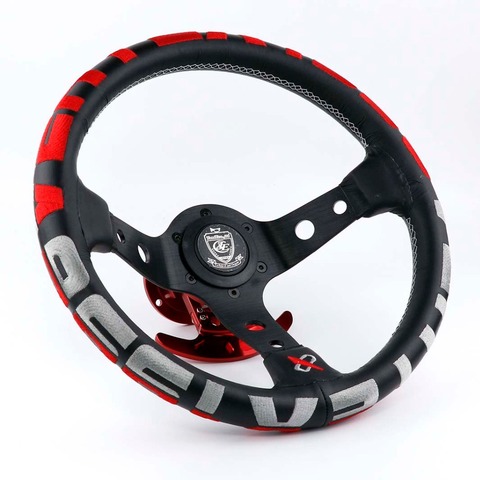 Vertex 1996 13inch Genuine Leather Embroidery Drift Sport Steering Wheels ► Photo 1/6