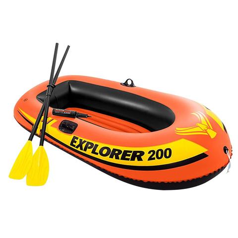 PVC thick inflatable boat inflatable kayak air cushion aluminium paddle pump dinghy air raft 2 person / 3 person ► Photo 1/6