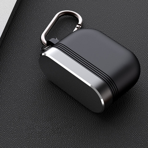 For Apple Airpods Pro Case with Keychain Luxury Metal Air Pods Earphone Accessories Airpod Funda Protector Air Pods Pro Cases ► Photo 1/6