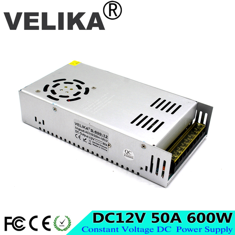 DC Power Supply 12V 50A 600w Led Driver Transformers AC110V 220V To Dc12V SMPS Power Adapter for Strip Lamp Light CNC CCTV ► Photo 1/6