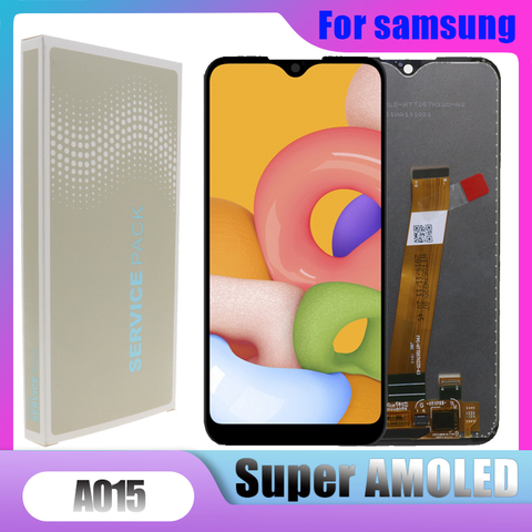 ORIGINAL 5.7'' A015 LCD For Samsung Galaxy A01 LCD Display A015F A015G A015DS LCD Touch Screen Digitizer Assembly Replacement ► Photo 1/6