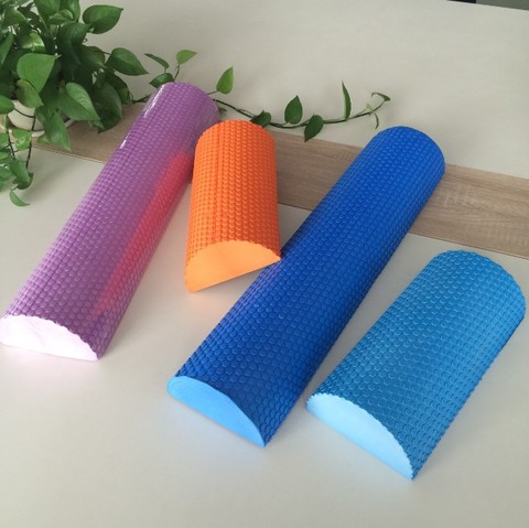 Half Round EVA Foam Roller for Yoga Pilates Fitness Equipment Balance Pad Yoga Blocks With Massage Floating Point 30-45cm ► Photo 1/5