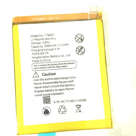 Westrock  Original 178003 BATTERY 3000 MAH for Vernee M5 Cell Phone Batterie Batterie ► Photo 1/1