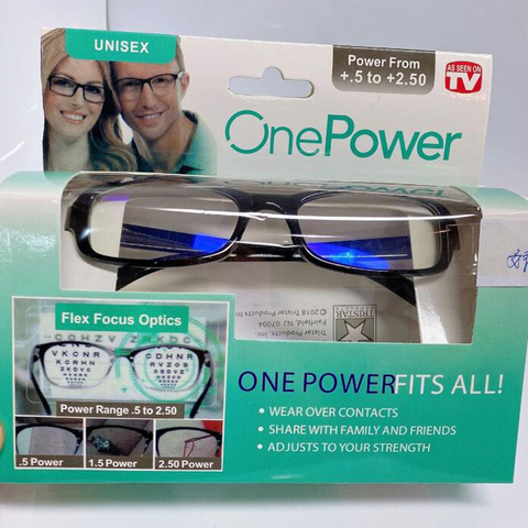 Newest Mulifocal One Power Readers Glasses High Quality Women Men Auto Adjusting Bifocal Reading Glasses +50 To +250 ► Photo 1/6