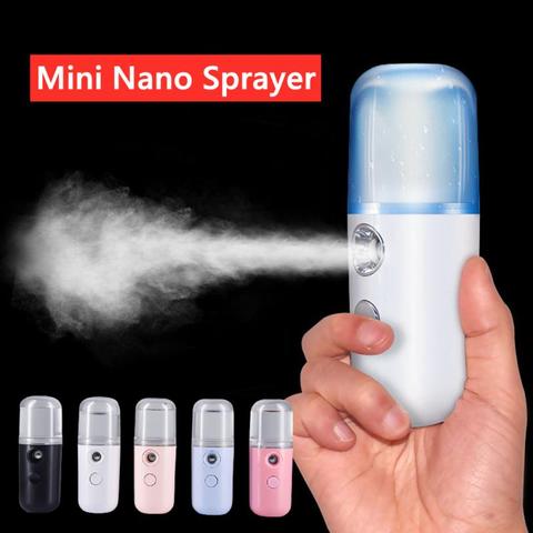 Nano Sprayer Portable Automitic Sanitizer Atomizer Mini Steam Cold Spray Bullet Bottle Health Care Disinfectant Atomization Tool ► Photo 1/6