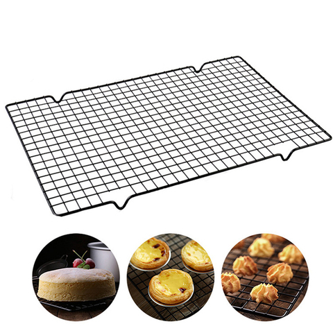 2 Sizes Single Layer Stainless Steel Cooling Grid Tray Biscuit Bread Cake Rack Barbecue Cookie Baking Pan Household Tools ► Photo 1/6