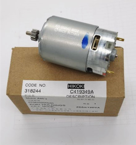 12 teeth 12V 9.6V Motor Genuine Parts 318244 for HITACHI DS12DVF3 FDS12DVA FDS9DVA DS9DVF3 DS12DVFA RS-550VC-8022 Motor ► Photo 1/3