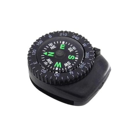 1 Pcs Compass Outdoor Hiking Camping Accessories Watch Strap Button Compass for Paracord Bracelet Survival Mini Pocket Compass ► Photo 1/6