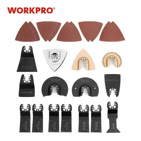 WORKPRO 25PC Power Tool Accessories Oscillating Saw Blade Multi tool Kits Abrasive Tool Accessories ► Photo 1/6