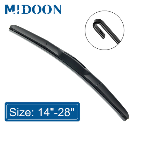 MIDOON Hybrid Wiper Blade for Toyota Corolla Camry KIA Sportage Nissan Qashqai J10 J11 Windscreen wipers Fit Hook Arms Only ► Photo 1/6