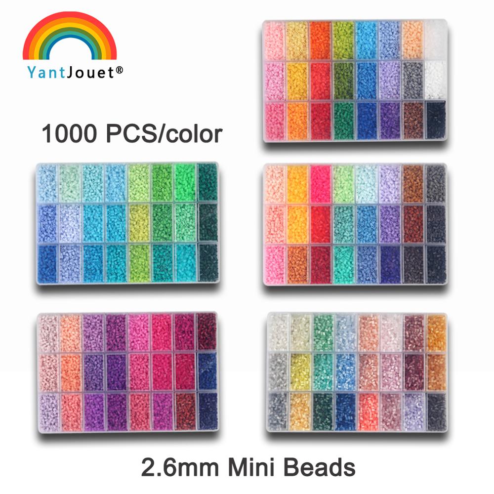 2.6mm Mini Hama Beads PUPUKOU Beads For Kids Craft Fuse Beads Puzzle  template Patterns perler DIY Template